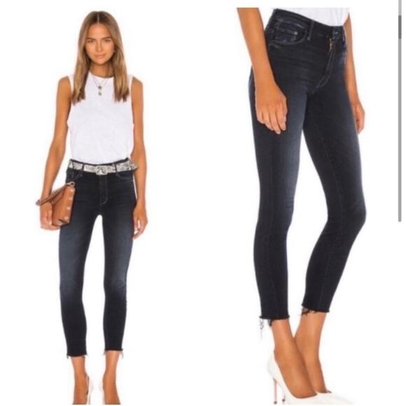 Mother Jeans high Waisted looker Ankle Fray Size 25 in Next Call - Picture 1 of 12